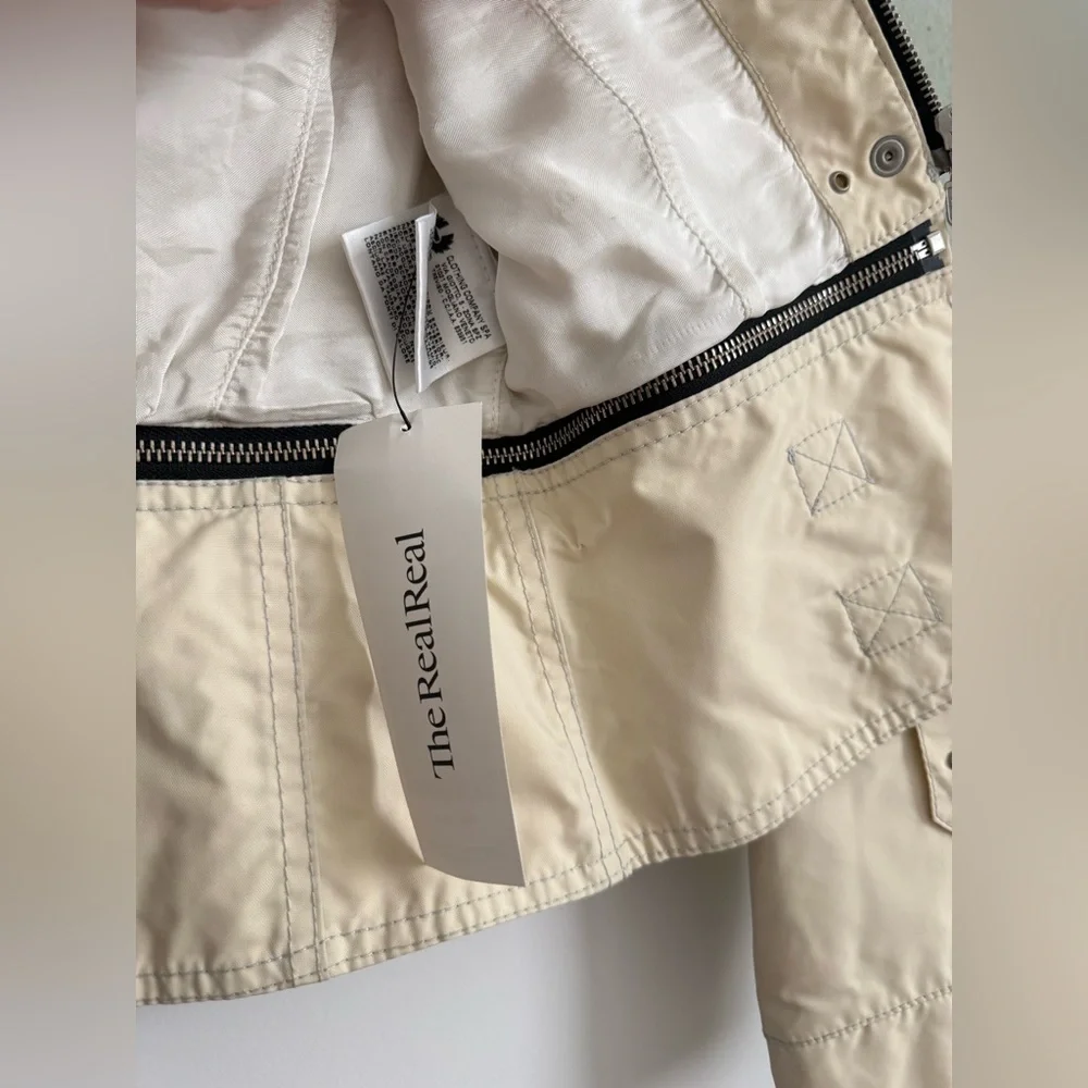 Belstaff Nylon Utility Moto Jacket as seen in Rosalia XS Beige